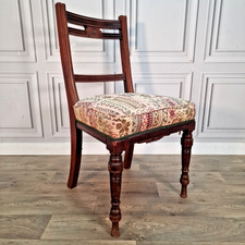 Antique mahogany dining chair - mahogany,