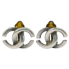 CHANEL CC Silver-tone Metal
