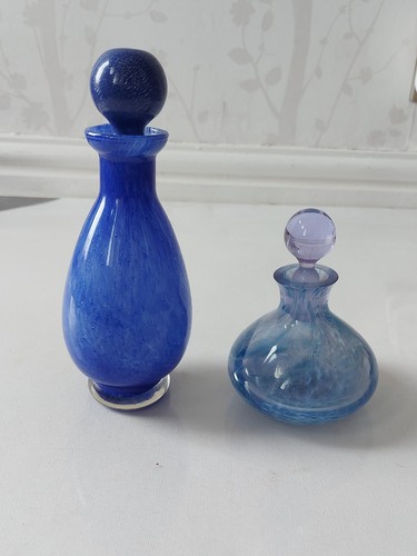 Blue caithness glass perfume - caithness,