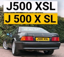 [J500 XSL] Cherished Number Private Plates R129 SL 500 Mercedes S 500 FIAT JSL