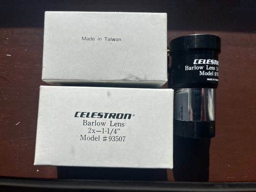 Celestron 93507 barlow lens - 2x,