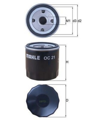 Mahle oil filter for opel - mahle,