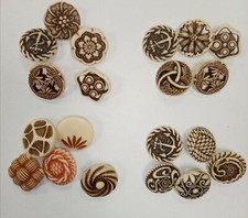 Mock Bone Horn Buttons x5 20mm