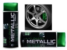 METALLIC Vivid GREEN Brake Caliper Paint Spray Aerosol (CPM/G) Motorbike M