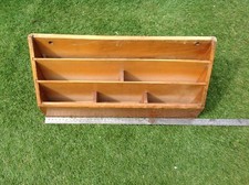 Vintage Wooden Letter Rack