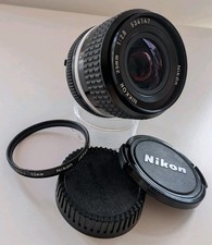 Nikon Nikkor Ai-S 35mm f2.8- Excellent, Clear Optics, w caps & Nikon filter