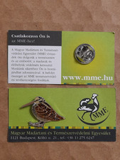 MME WOODCOCK Charity Pin Badge RSPB Interest