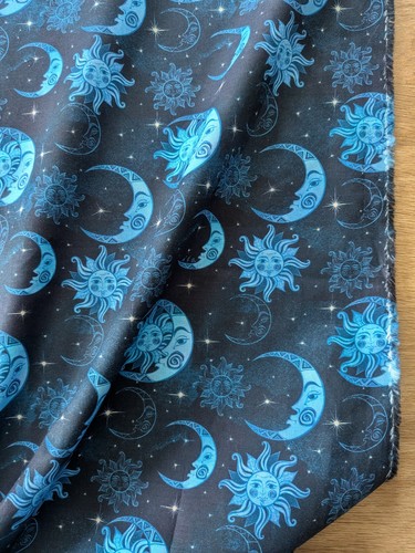 Navy celestial 100 cotton - navy, 100%