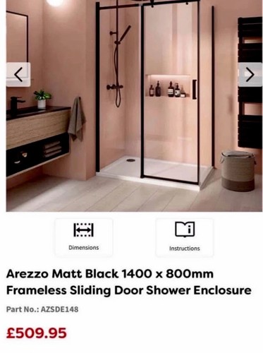 Arezzo shower enclosure no - shower, (no