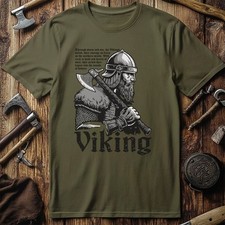 Vikings Nordic18 T-Shirt Viking with axe Viking Warrior & Norse Legend T-Shirts
