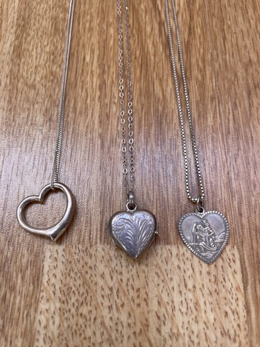 925 silver heart pendant - 3,