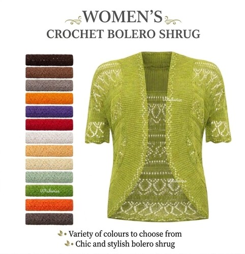 Ladies women crochet bolero - ladies,