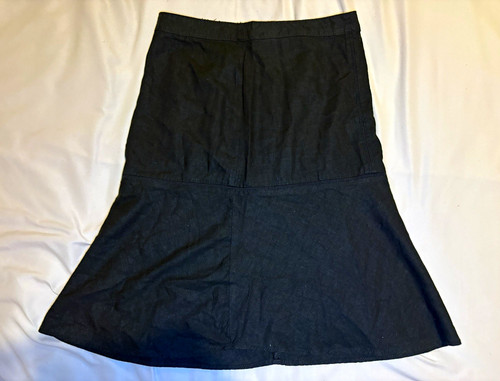 Next black line midi skirt - black,