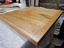 Handmade Oak Table Tops 100cm x 100cm X 50mm Approx. Wax Finished.