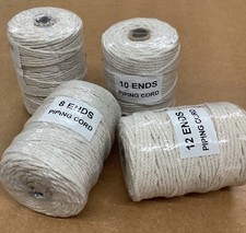 Luxury Piping Cord,Pre Shrunk Natural Cotton.Cushions/Upholstery.4-7 mm.Bulk