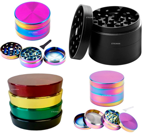 Stainless steel herb grinder - stainless,