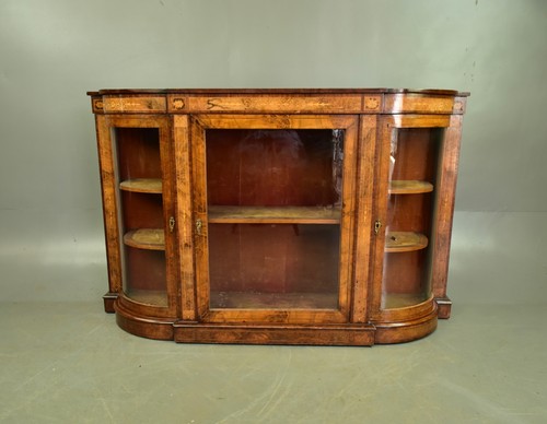 Victorian walnut credenza - victorian,