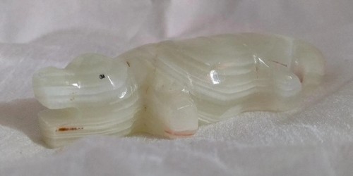 Natural carved green onyx - green,