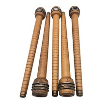 Set Of 5 Vintage Wooden Yarn