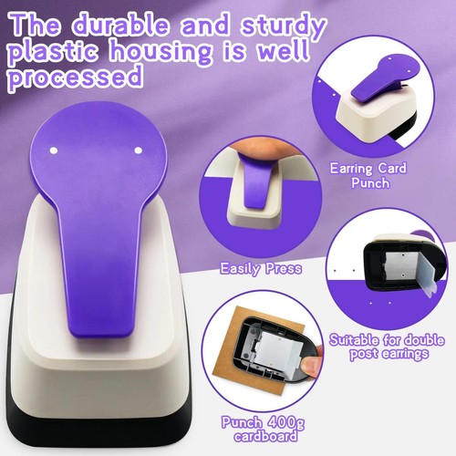 Earring card punch - card,