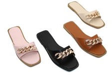 Womens Flat Sliders Sandals