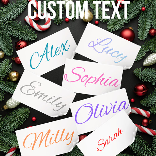 Personalised name word sticker - personalised,