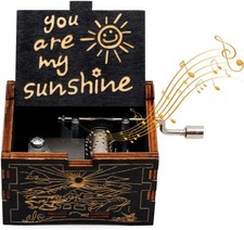 Wooden Music Box - Hand Crank
