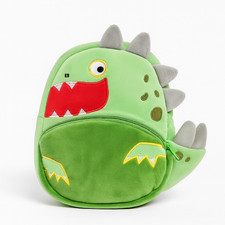Plush DINOSAUR backpack Green