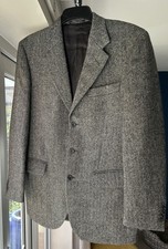 Vintage Italian Wool Blazer Size M/L  Abraham Moon Wool Fabric Woven in England