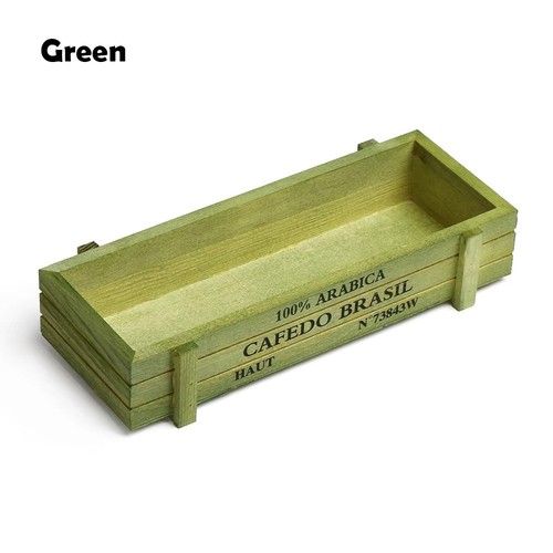 Wooden flower pot crate - flower,