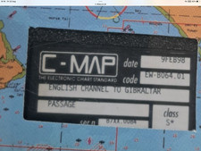 C MAP 1998.  ENGLISH CHANNEL TO GIBRALTAR / uk PASSAGE suit Raymarine 70