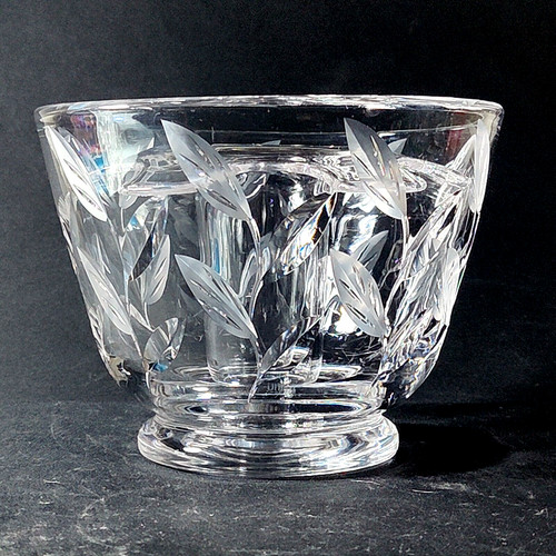 Stuart crystal leaf bowl - stuart,