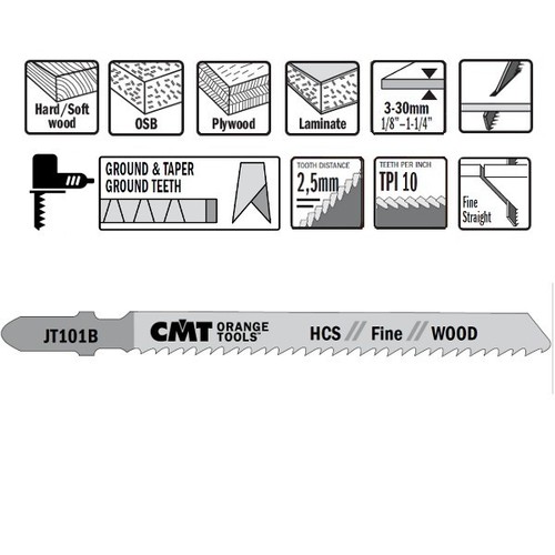 Cmt jt101b jig saw blades - cmt,