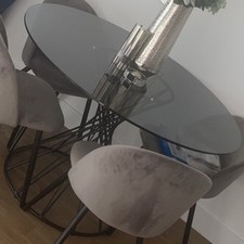 Calligaris Vortex Glass Dining Table