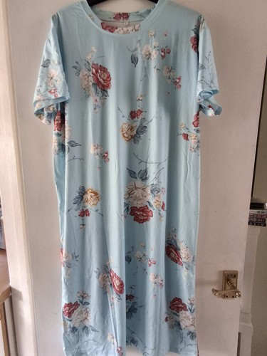 Ladies pale turquoise floral - ladies,