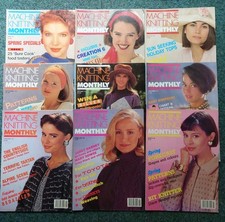 Vintage, 9x Machine Knitting Monthly magazine from  1991 & 1992.