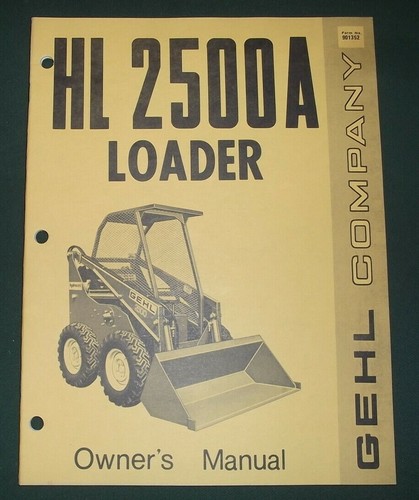 Gehl hl2500a skid - hl2500a, loader