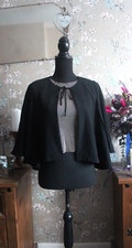 Zara black cape - black,