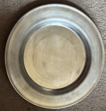 Vintage 13'' Pewter Charger