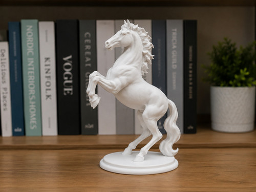Rearing horse figurine - figurine, |