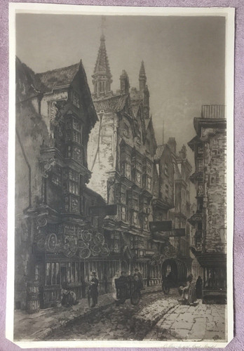 Antique etching mayrle - antique, st