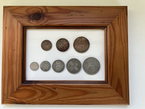 Framed coin collection 1935 - framed,