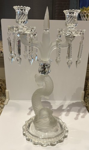 Baccarat style frosted - style, dolphin