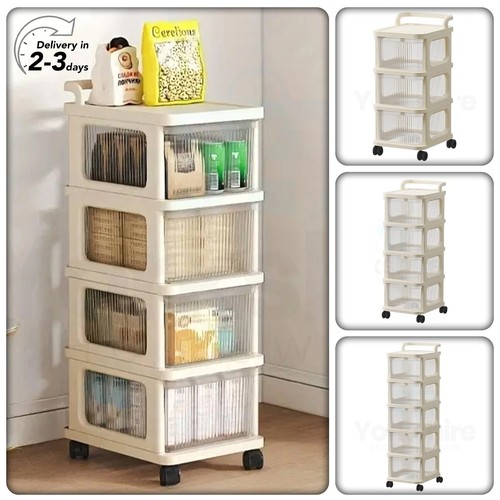 Plastic drawer storage trolley - storage,