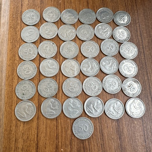 Pfennig coins issued - coins, the