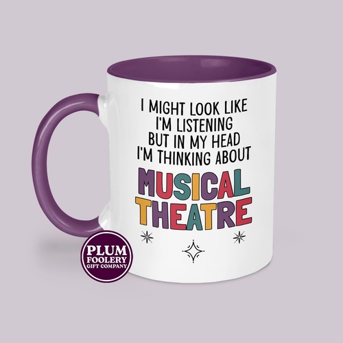 Musical theatre mug coaster - musical,