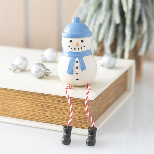 Winter snowman shelf sitter - winter,