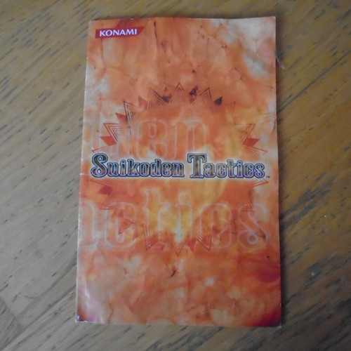 Suikoden tactics ps2 manual - suikoden,