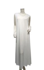 Quality sleeveless Nida abaya  Inner Slip Maxi Dress Kaftan White - Size 54