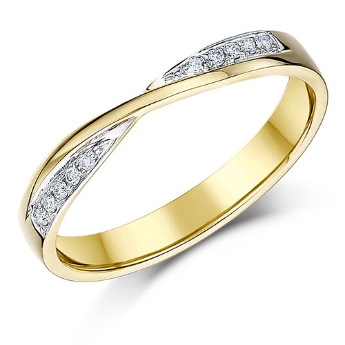 9ct yellow gold crossover - yellow,